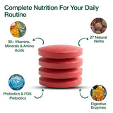Himalayan Organics Immunity Multivitamin with Probiotics | 180 Veg Tablets | Energy & Immunity Support