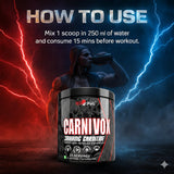 Redskull Carnivox 3000mg L-Carnitine – 25 Servings | Energy & Metabolism Support | 150g