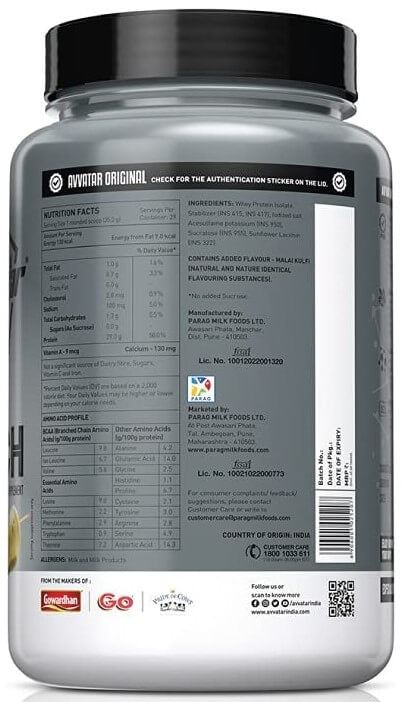 Avvatar Isorich Whey Protein Isolate 1 kg - Nutristar