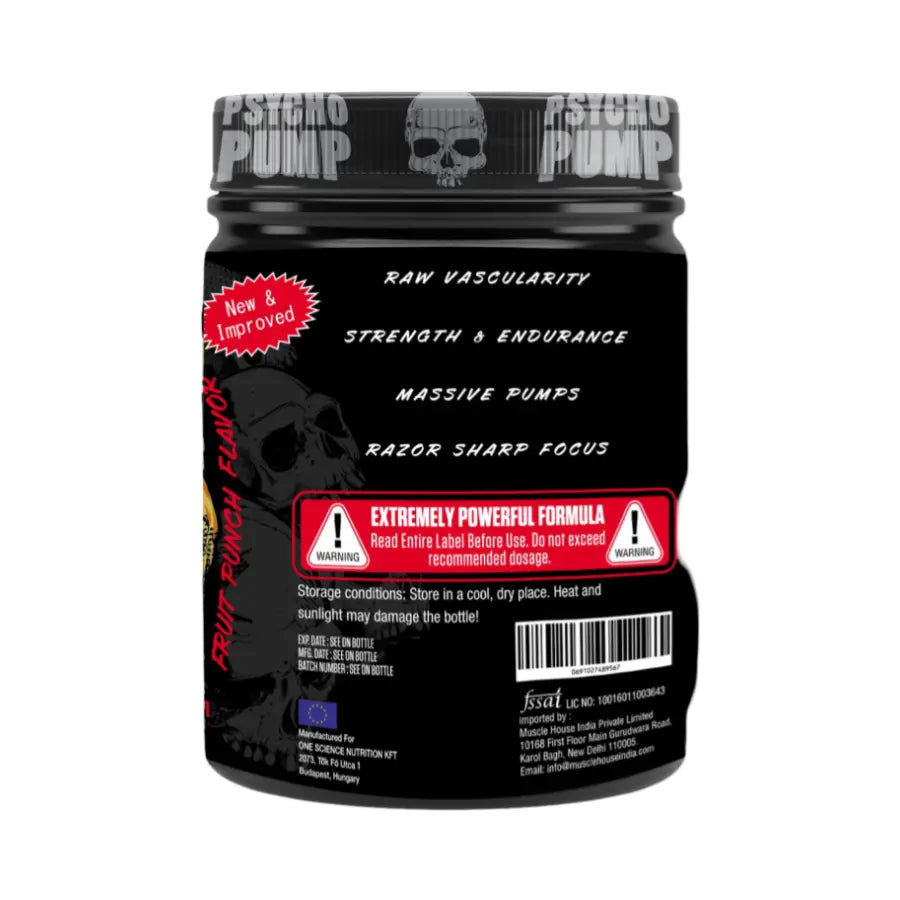 One Science Psycho Pump Pre Workout - 30 Servings - Nutristar