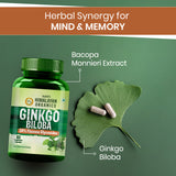 Vlado's Himalayan Organics, Ginkgo Biloba with Brahmi, 500mg - 60 Veg Capsules
