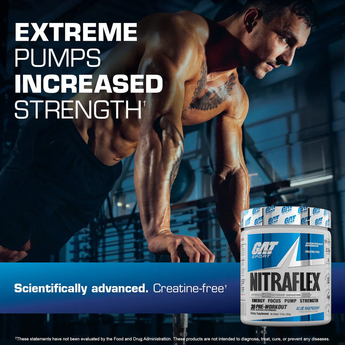 GAT Nitraflex Pre-Workout - 30 Servings - Nutristar