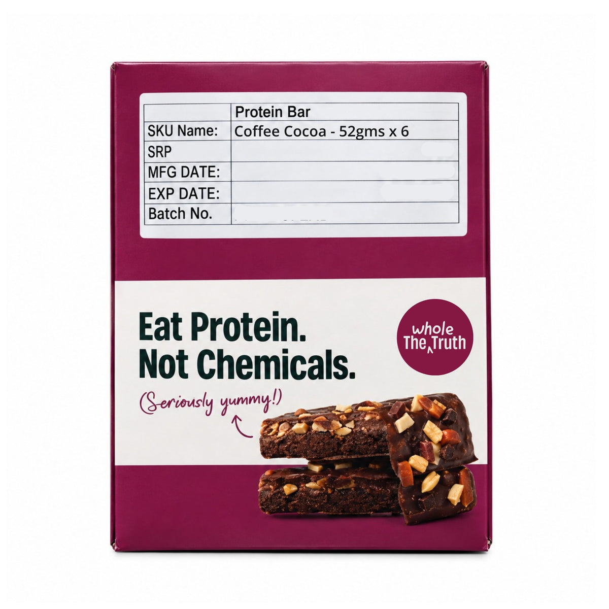 The Whole Truth Protein Bar | 12g Protein | 6 x 52g
