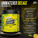 Gayor Essentials Pre Gayor Black 2.0 Pre-Workout Powder 338g | 200mg Caffeine