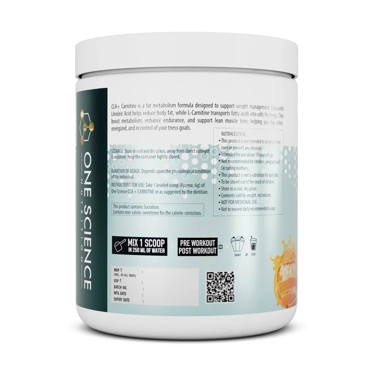 One Science Nutrition (OSN) CLA + Carnitine 180g | 30 Servings