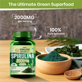 Vlado's Himalayan Organics, Spirulina, 2000mg - 120 Veg Capsules