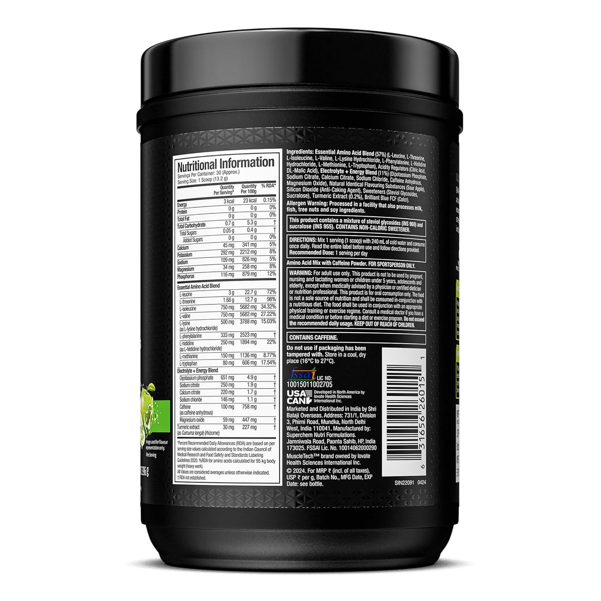 Muscletech EAA+ Energy 30 Servings - Nutristar