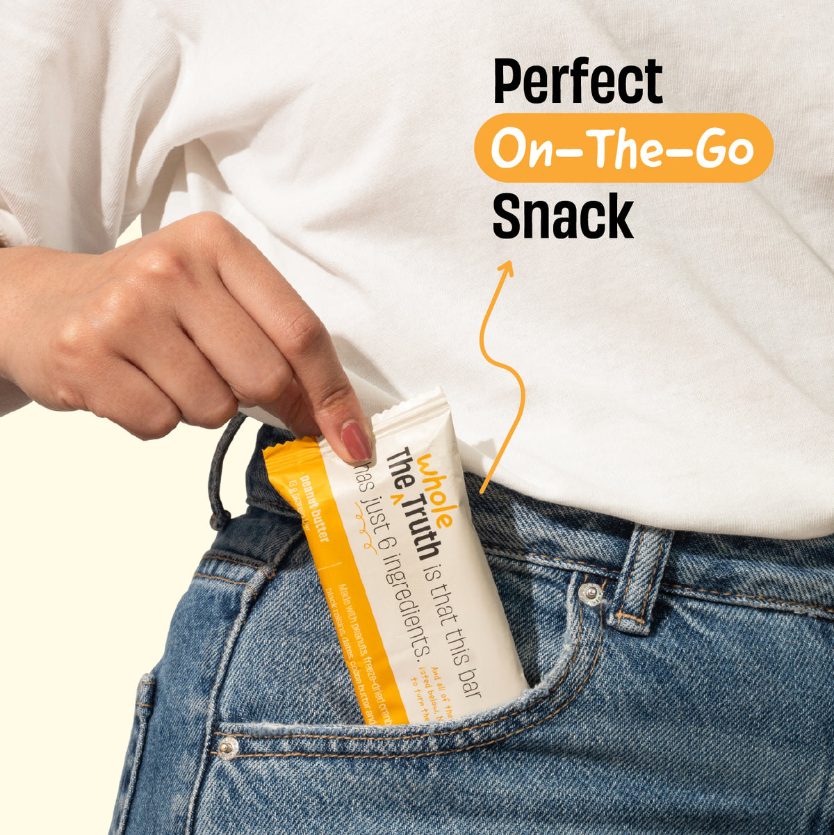 The Whole Truth - Protein Bars | Pack of 6 x 52g each | No Added Sugar | No Preservatives | No Artificial Sweeteners