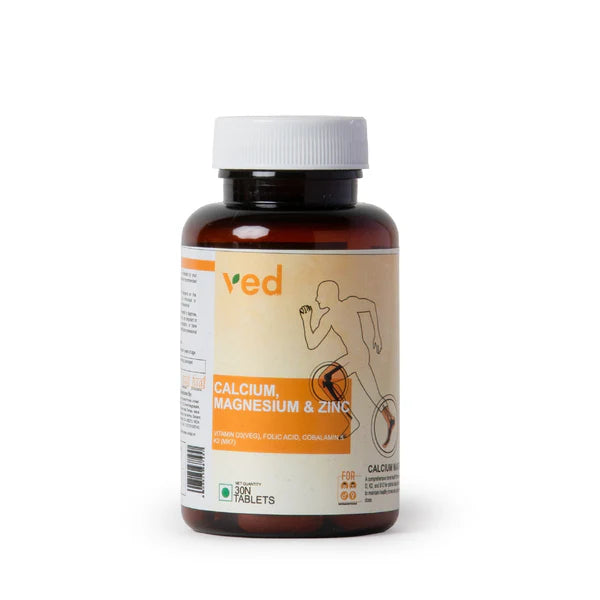 VEDayu Calcium with Magnesium, Zinc | Calcium for Women & Men - 30 Tablets