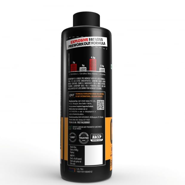 QNT Carni-Pump Ripping Pre-Workout Liquid 25 Servings