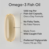 Sports Research Alaskan Omega-3 Fish Oil 1250mg | Triple Strength | 180 Softgels