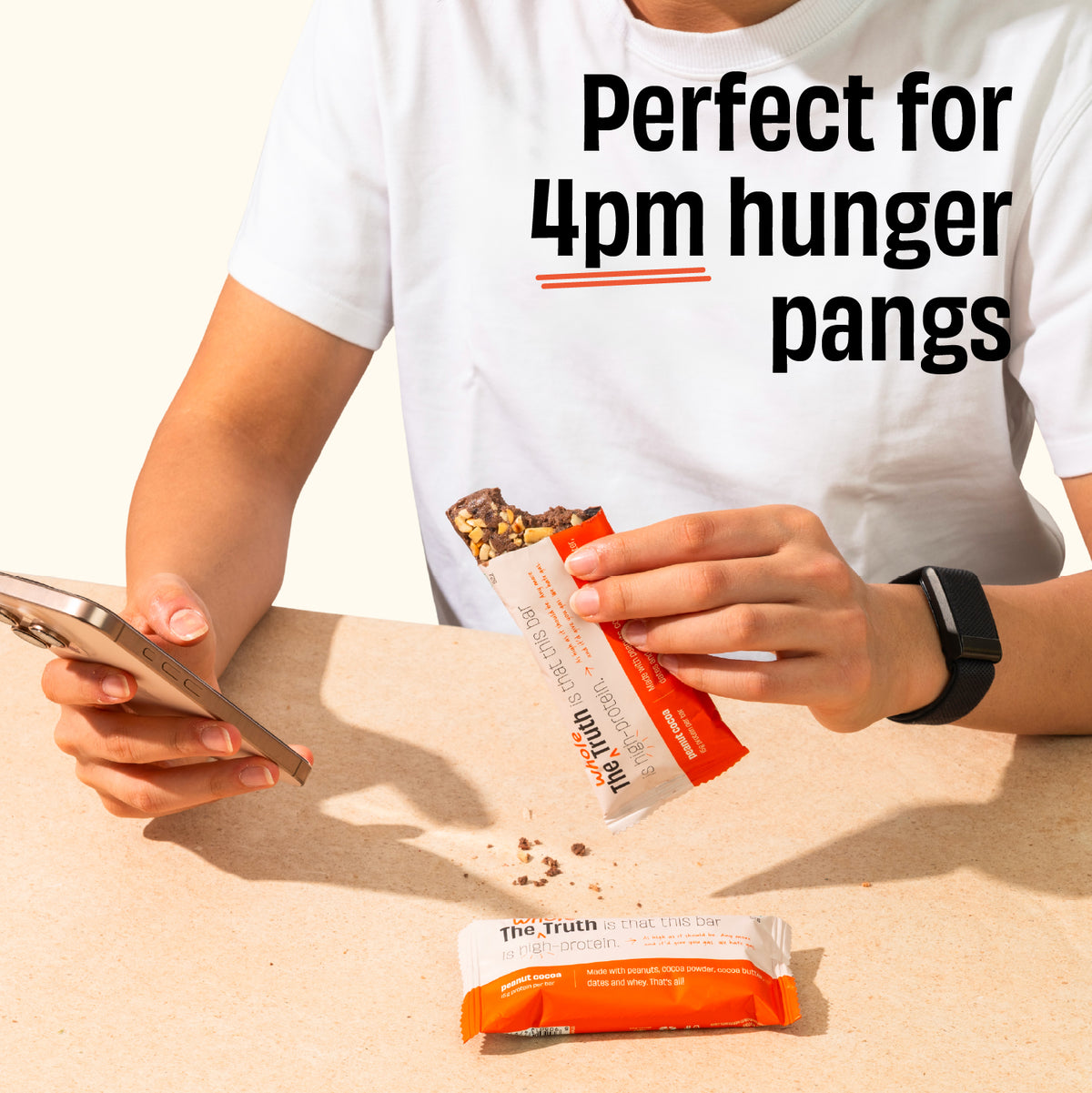 The Whole Truth - Protein Bars | Pack of 6 x 52g each | No Added Sugar | No Preservatives | No Artificial Sweeteners
