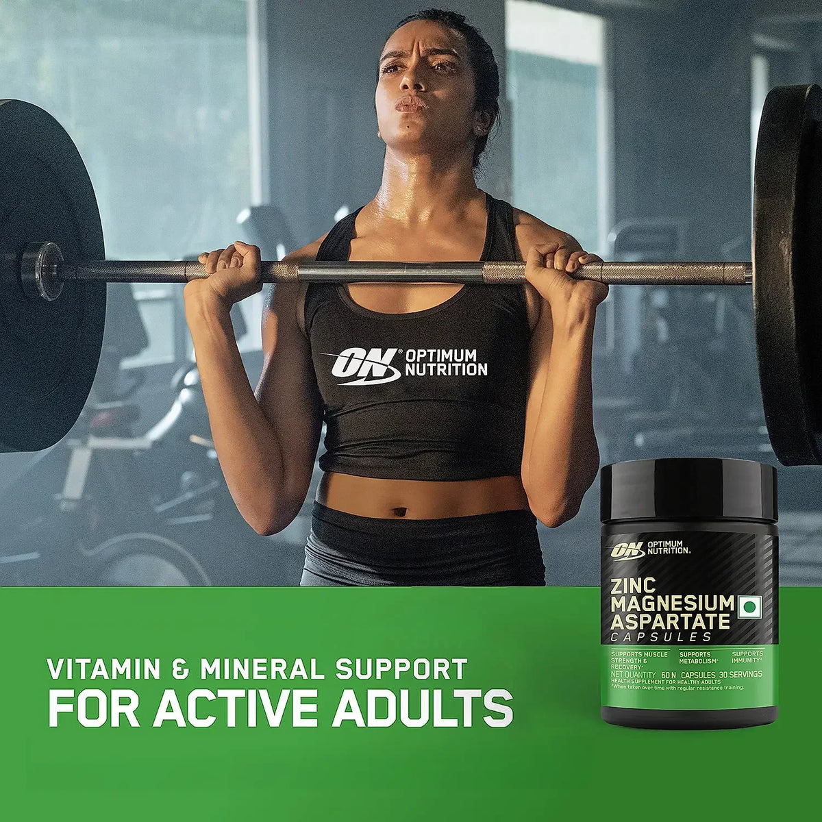 Optimum Nutrition (ON) Gold Standard 100% Whey 5lbs + Zinc Magnesium Aspartate (ZMA) 60 Capsules Combo