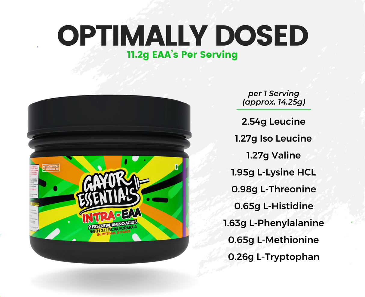 Gayor Essentials EAA & BCAA Powder 351g | Essential & Branched Chain Amino Acids