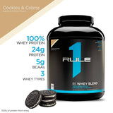 RULE1 100% Whey Blend Protein , 2.38 kg - Nutristar