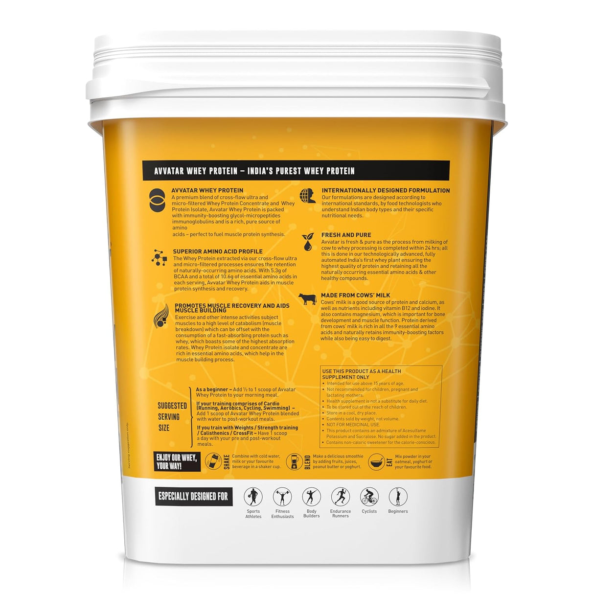 Avvatar Whey Protein Powder - 4 Kg - Nutristar