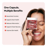 YourHappyLife Omega-3 4X Strength | 743mg EPA, 528mg DHA & Astaxanthin | 50 Softgels