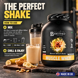 BRITPRO London Muscle Whey Protein Powder - 2kg | 44 Servings (INDIAN)