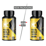 MuscleBlaze Fish Oil Gold 60 Capsules (with Higher Strength EPA & DHA ) - Nutristar