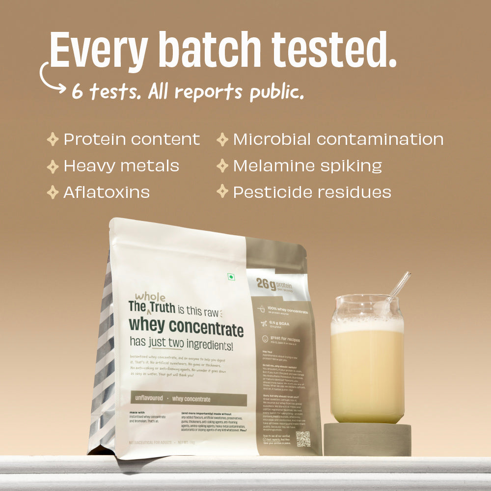 The Whole Truth 26g Whey Protein Concentrate - 1kg