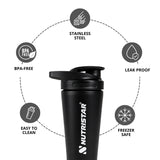 Nutristar Stainless Steel Shaker Bottle 700ml