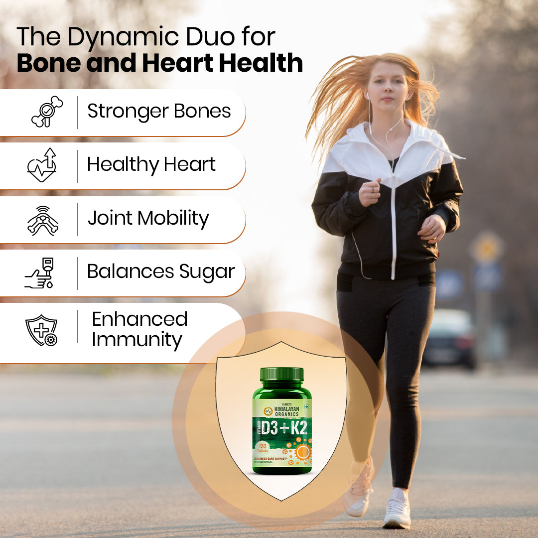 Vlado's Himalayan Organics, Vitamin D3 600IU K2 MK7 - 120 Veg Tablets