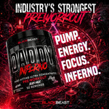 Black Beast Big Daddy Inferno Pre-Workout | Citrulline Malate & Beta Alanine | 300g