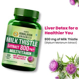 Vlado's Himalayan Organics, Milk Thistle Extract, 800mg - 120 Veg Tablets