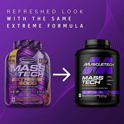 MuscleTech Mass Tech Extreme 2000 - 6.6 Lbs - Nutristar