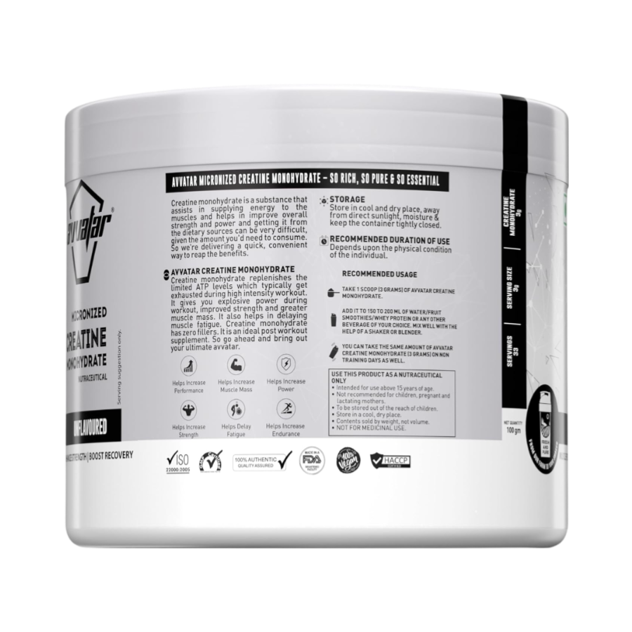 Avvatar Creatine Monohydrate - Nutristar