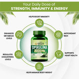Vlado's Himalayan Organics, Spirulina, 2000mg - 120 Veg Capsules