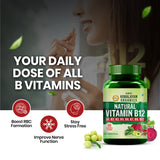 Vlado's Himalayan Organics, Vitamin B12 with B1 B2 B3 B5 B6 B7 B9 Moringa - 60 Veg Capsules