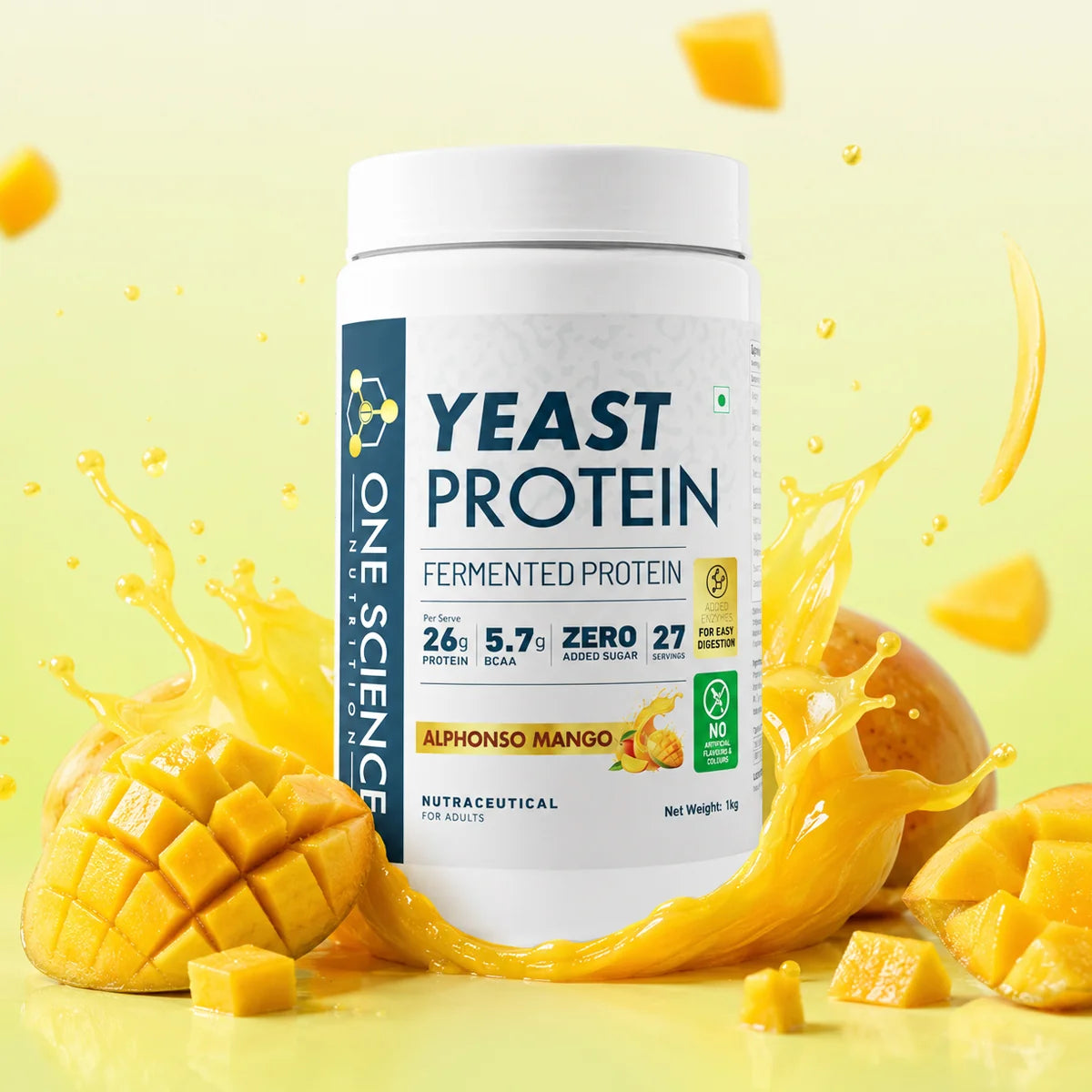 One Science Nutrition Fermented Yeast Protein Powder 1kg | 27 Servings