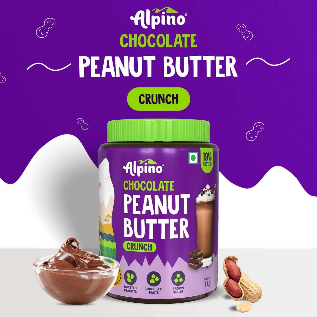 Alpino Peanut Butter Smooth 1 Kg - Nutristar