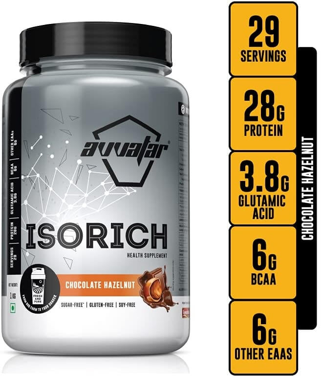 Avvatar Isorich Whey Protein Isolate 1 kg - Nutristar