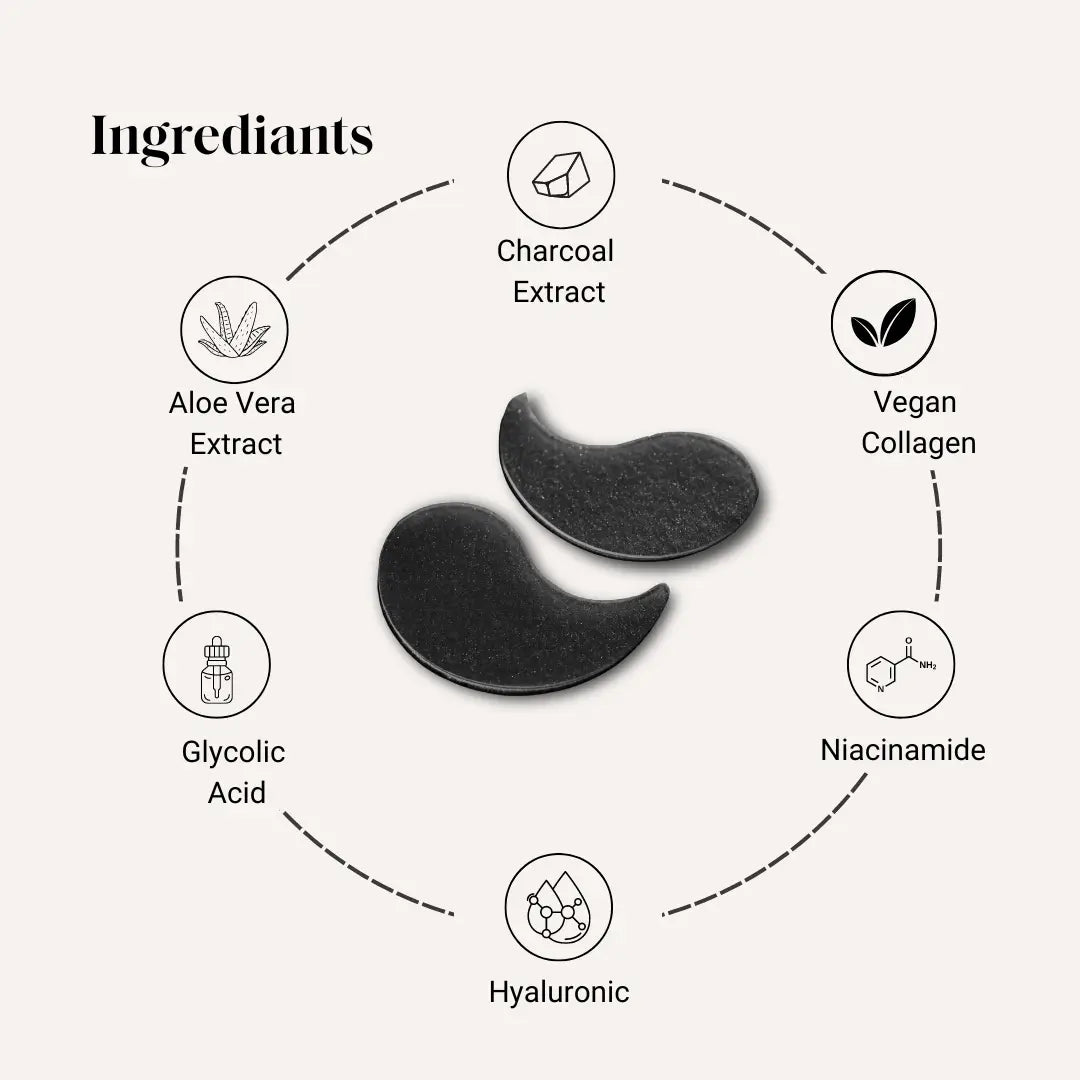 YourHappyLife Eyelift Hygrogel Eye Patches | Vegan Collagen & Hyaluronic Acid | 60 Patches