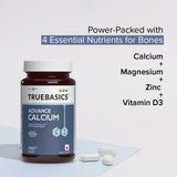 TrueBasics Advance Calcium | Vitamin D3 & K2-MK7 | 90 Tablets