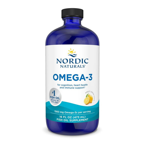 Nordic Naturals Omega-3 Liquid 1560mg | Sardine Fish Oil | EPA & DHA | 473ml (16 Oz)