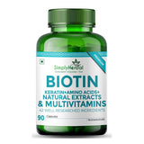 Simply Herbal Biotin Formula | Sesbania Agati, Keratin & Bamboo Shoot Extract | 150g
