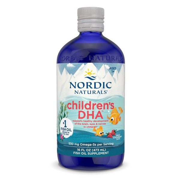 Nordic Naturals Children's DHA | 530mg Omega-3 Fish Oil | Arctic Cod Liver Oil | EPA & DHA | 473ml (16 Oz)