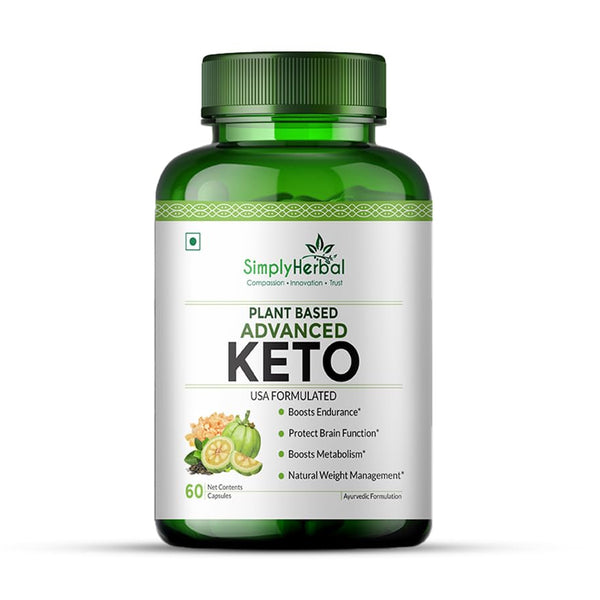Simply Herbal Advanced Keto 1000mg | Green Tea, Coffee & Garcinia Cambogia | 60 Capsules