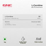 GNC Pro Performance L-Carnitine 500 mg - 30 Capsules