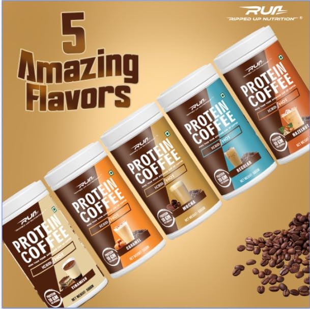 Ripped Up Nutrition Protein Coffee | 10g Protein per Scoop | 500g, 31 Servings