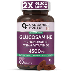 Carbamide Forte Glucosamine Joint Support Tablets for Mobility & Flexibility - 60 Tablets