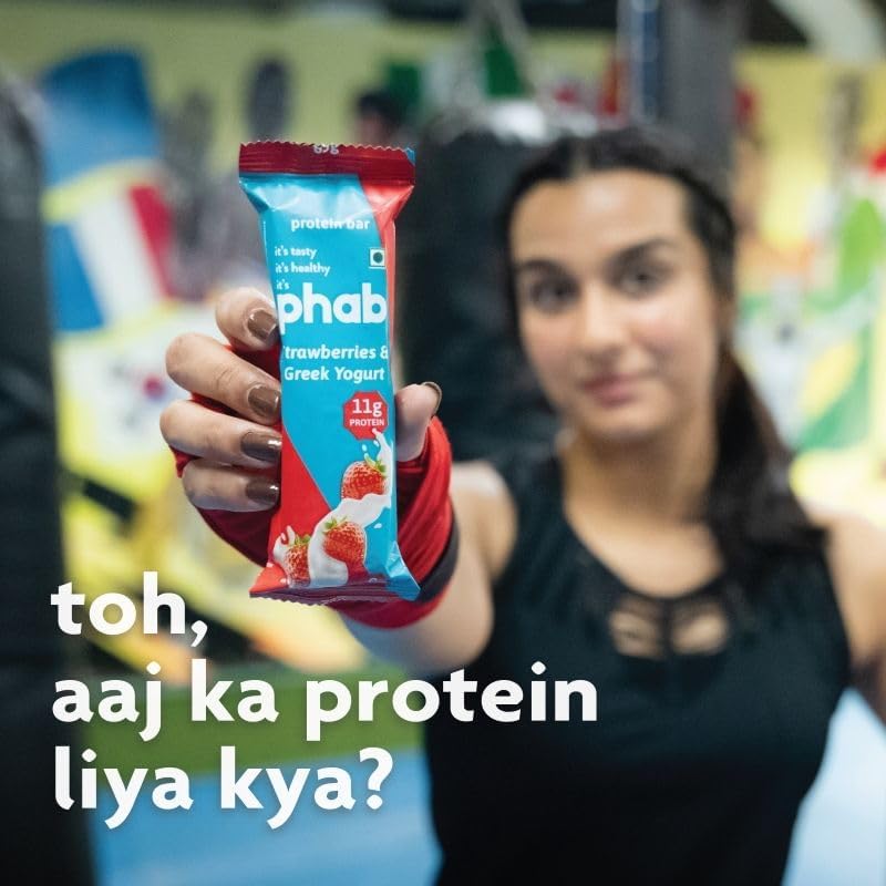 PHAB Fudge Protein Bars | 11g Protein | Pack of 12