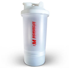 Big MuscleS Nutrition Gym Shaker Bottle | Extra Compartment, 600 ml