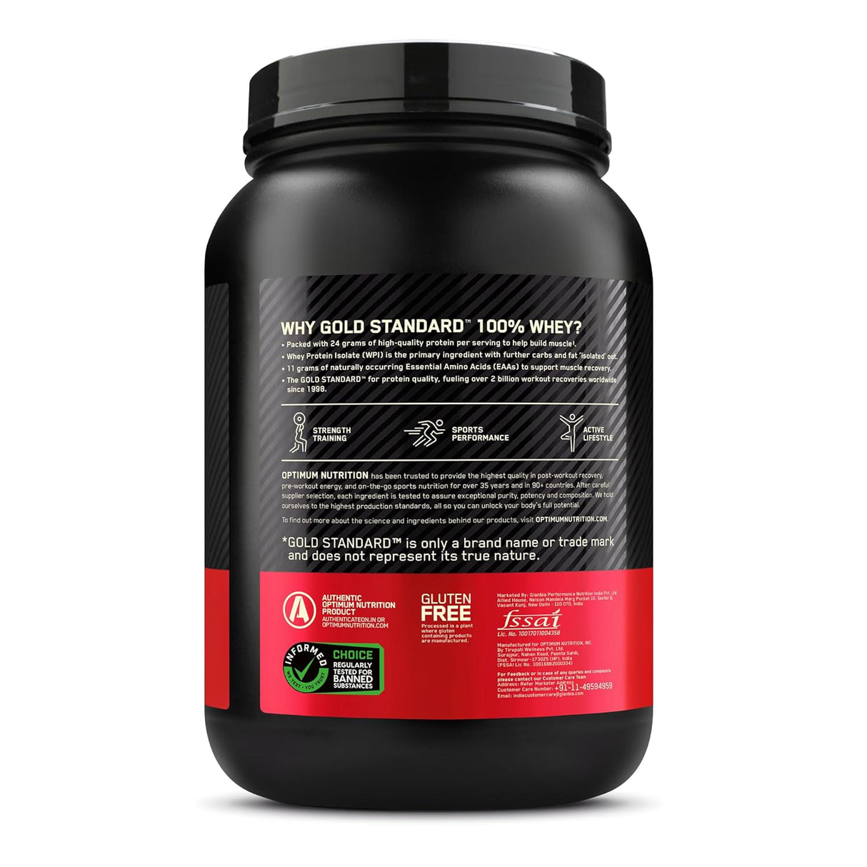 Optimum Nutrition (ON) Gold Standard 100% Whey 2 Lbs - Nutristar