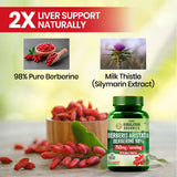 Vlado's Himalayan Organics, Berberine with Milk Thistle, 750mg - 60 Veg Capsules