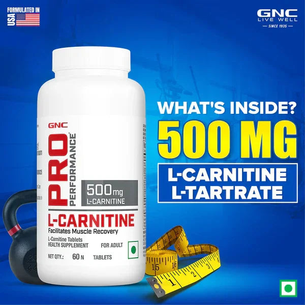 Buy GNC Pro Performance L-Carnitine 500 mg - 60 Capsules Online