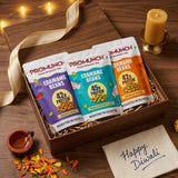 PROMUNCH Roasted Edamame Beans Assorted Combo | 42–45g Protein per 100g | No Added Sugar | 3 x 100g